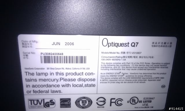 請問大大們 如何拆Optiquest Q7 這台螢幕?