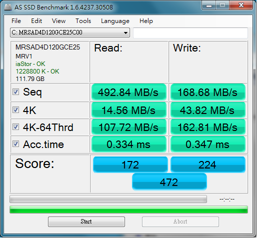 入手 憶正Memoright mSATA MS701系列 SATAIII 120GB硬碟  也裝上了T420s