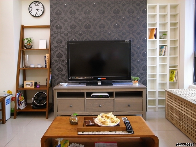 《開箱啦》木工、ikea、柚木家具、壁紙的混搭風