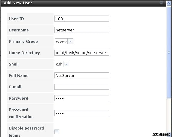 FreeNAS 8.0.3 Multimedia版設定