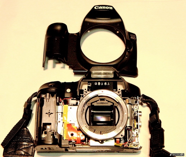 Canon 40D 快門鈕故障  (頻頻卡彈)~ 維修篇