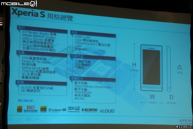【體驗活動】(台北場) Sony 首款娛樂智慧手機 Xperia S 搶先體驗會(影音版)