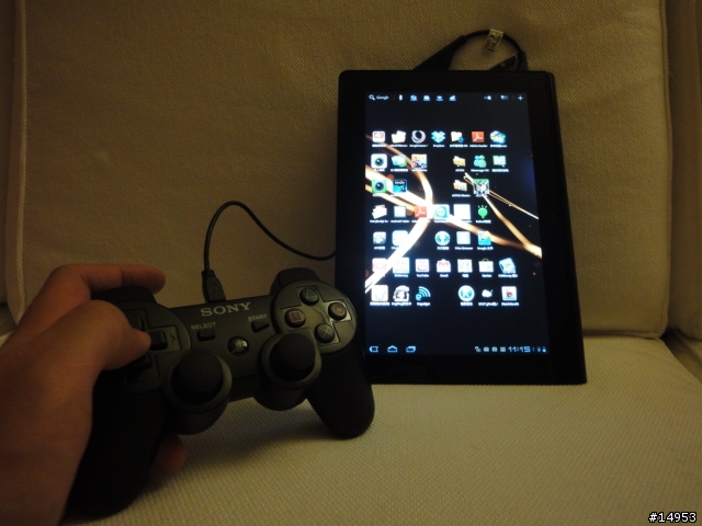 [首發分享] 用PS3 Dual Shock 搖桿 操縱 SONY Tablet S 才是王道啊!