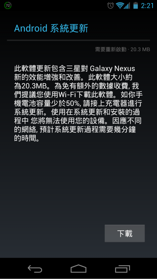 我終於也等到4.0.2更新了！