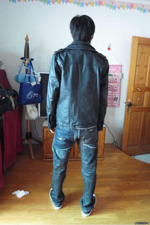 [---size問題已解決---] superdry brad Leather Jacket 小弟該穿哪種皮標