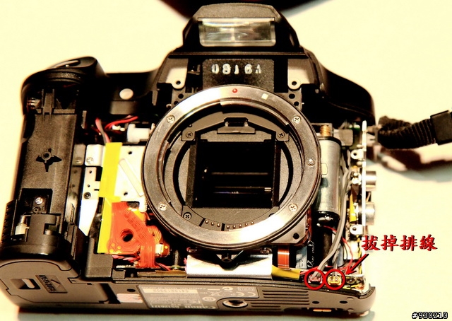 Canon 40D 快門鈕故障  (頻頻卡彈)~ 維修篇