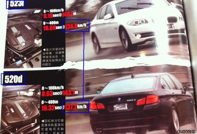 F10 520d 的性能