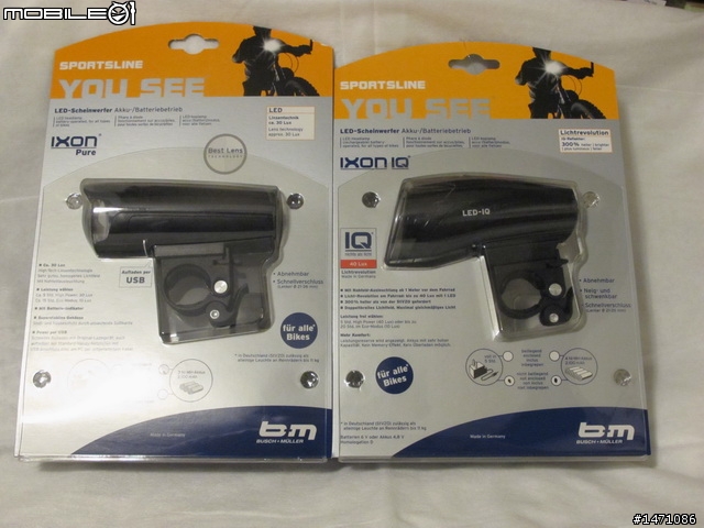 [開箱] 2012 新燈報到 BUSCH & MULLER 自行車燈 IXON PURE  補時拍照片!!