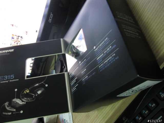 [開箱]自己心中的好聲音、SHURE SE315