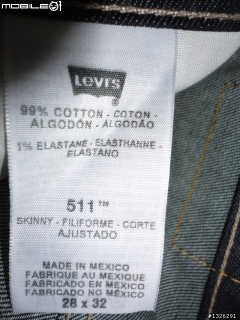 [開箱] 不專業的開箱文~美版LEVI S RED 511 SKINNY 重磅養褲小直筒牛仔褲