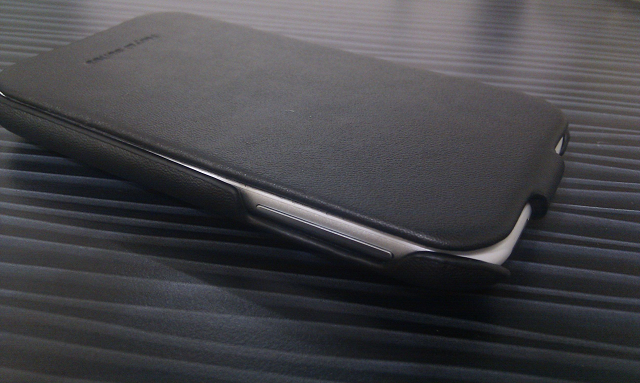 [開箱]HOCO真皮下掀皮套  HTC Sensation XL (G21)