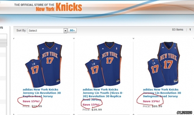 NBA Store 初體驗-Linsanity 訂購完成!