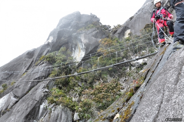 [神山-沙巴] 神山加碼極限攀岩Via Ferrata-Low's Peak Circuit 差點回不來了20120228