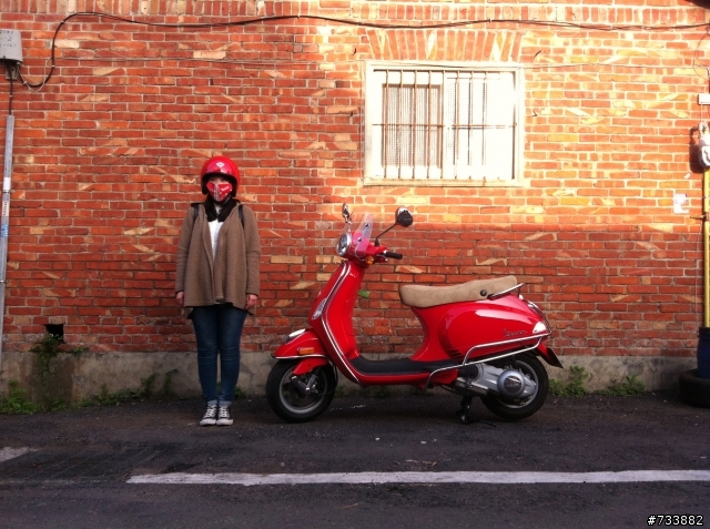 VESPA LX125 紅通通小遊北埔