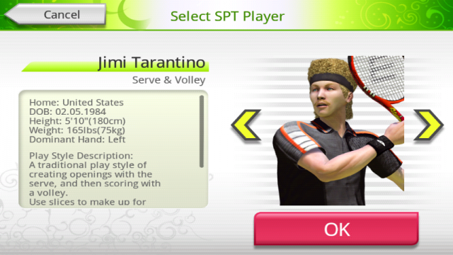 Virtua Tennis™ Challenge 完美支援搖桿的網球遊戲