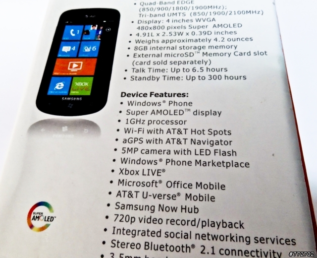SAMSUNG FOCUS 開箱暨關箱文(WIndows phone 7.5 mango)