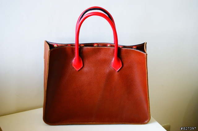 手工製作 - 雙色拼 tote bag