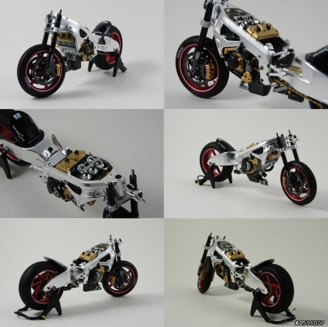 重型機車模型組裝完成啦!!KONICA MINOLTA Honda RC211V'06 1/12( 更新6回)