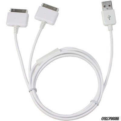 <分享>iPhone & iPod 一條兩頭雙工傳輸線(充電&USB)