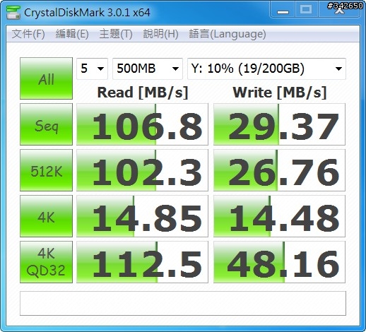 網路傳輸測試 測試四：ZFS @ Solaris Express 11