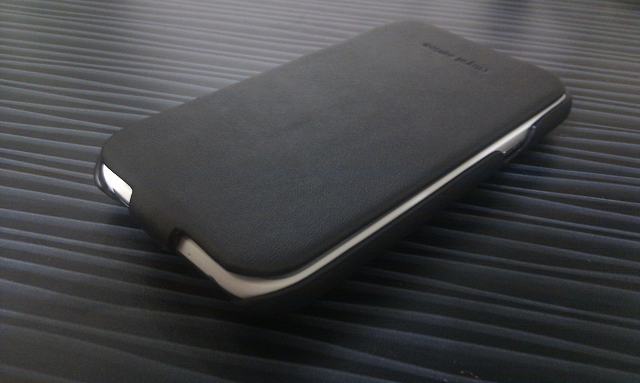 [開箱]HOCO真皮下掀皮套  HTC Sensation XL (G21)