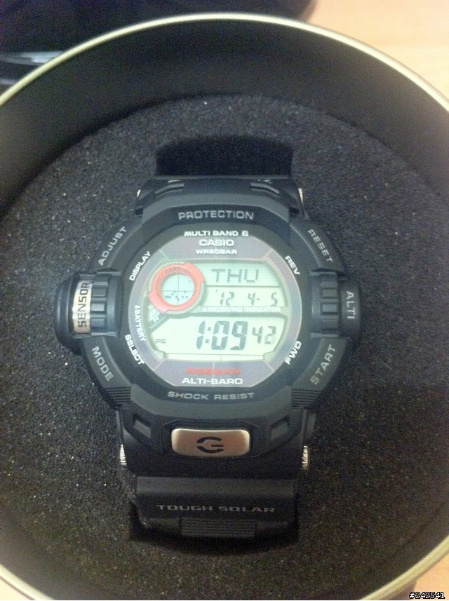 [開箱] CASIO G-SHOCK 太陽能電波錶 GW-9200-1DR