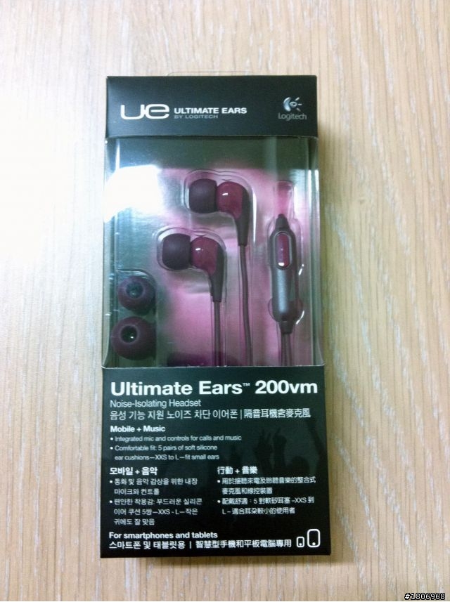 【分享】找到好耳機~UE200vm耳機！