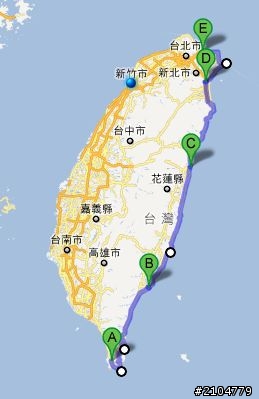 2012獨闖東海岸 2012/4/2~2012/4/5 (Solo Bike Tour Up The East Coast of Taiwan ~600KM)