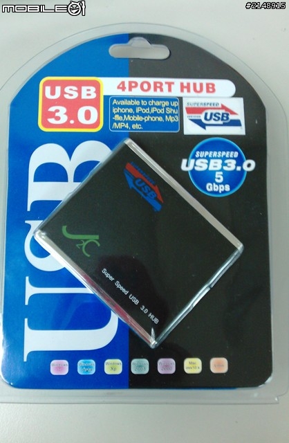 【開箱】J2C USB3.0 超薄時尚4埠 HUB