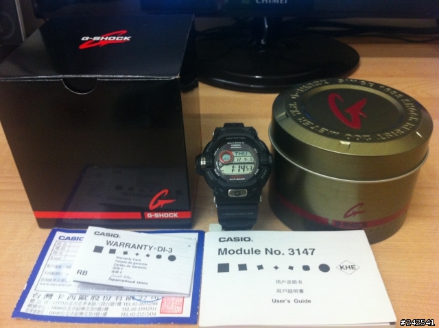 [開箱] CASIO G-SHOCK 太陽能電波錶 GW-9200-1DR