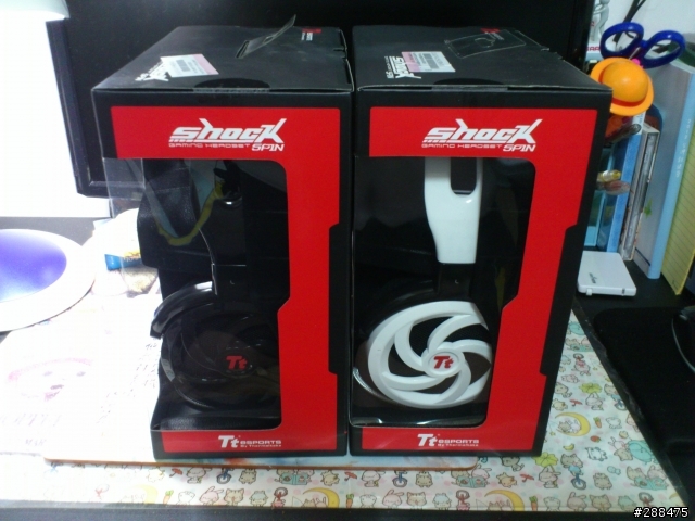 [開箱]Tt eSPORTS SHOCK SPIN(震撼者-颶風版) 電競專用頭戴式耳麥(黑)(白)