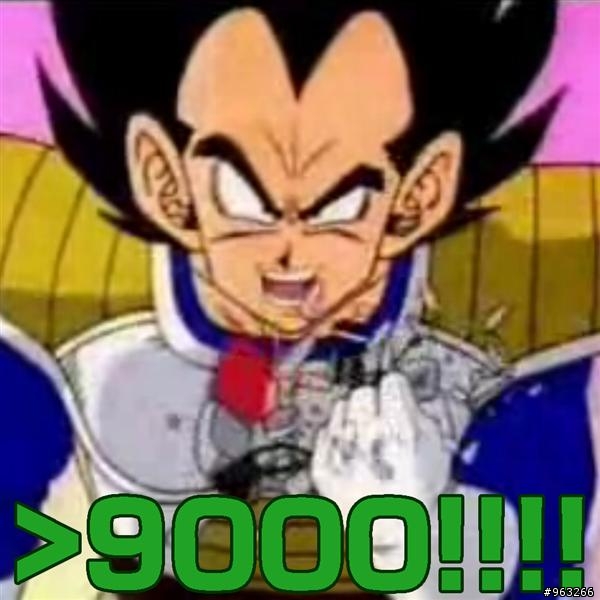 It' s over 9000...原來這是喜劇