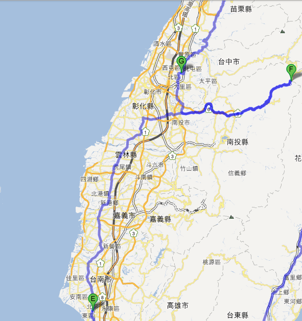 五天四夜環島路線請益（已修改完成）