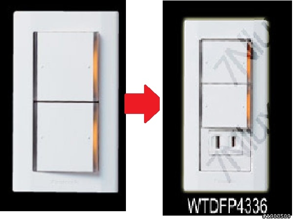 電燈開關疑問=(原)2開關電燈座  不能  (改成)2開關1插座嗎?