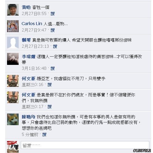 今天虐貓  明天勒?