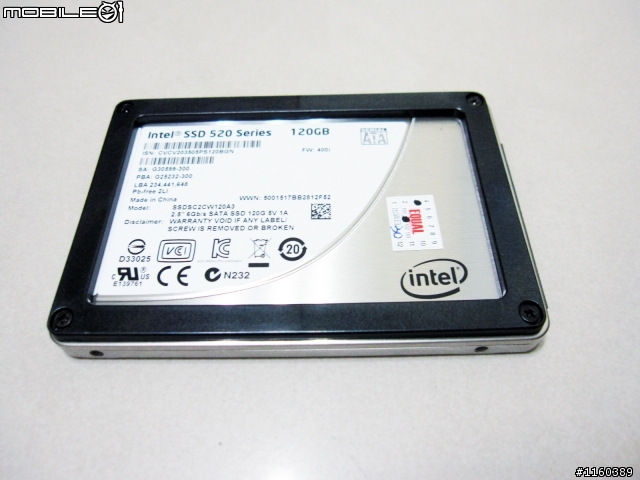[遲來的開箱]補充SATA3線 + 創見-PDC3 (USB3.0+SATA-III擴充卡) + Intel SSD 520 120GB