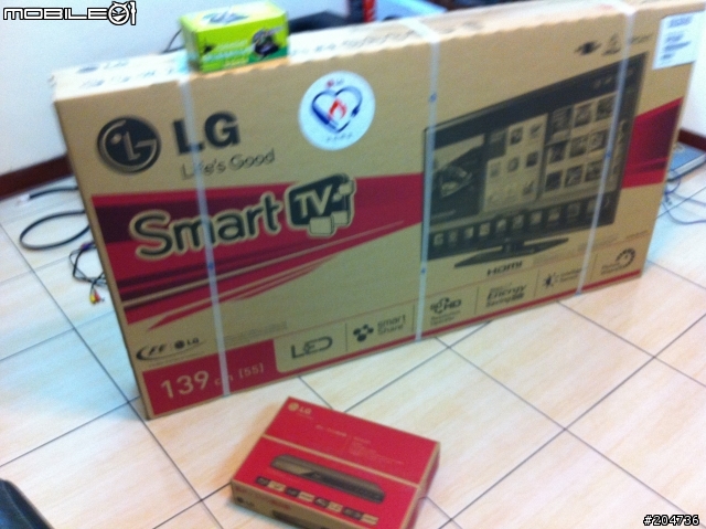 LG 2012 機種 55LS5700 開箱文