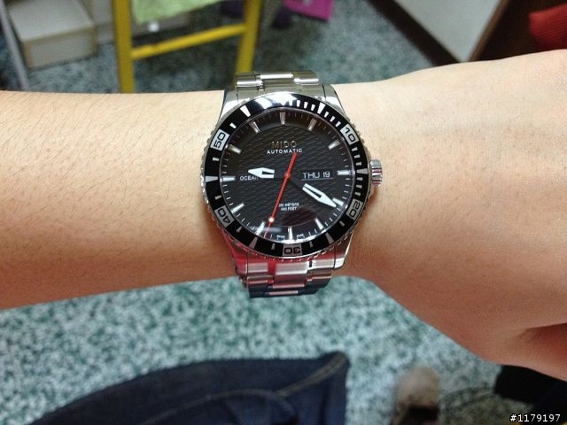 [開箱] MIDO Ocean Star Captain 200米潛水錶-黑/42.5mm