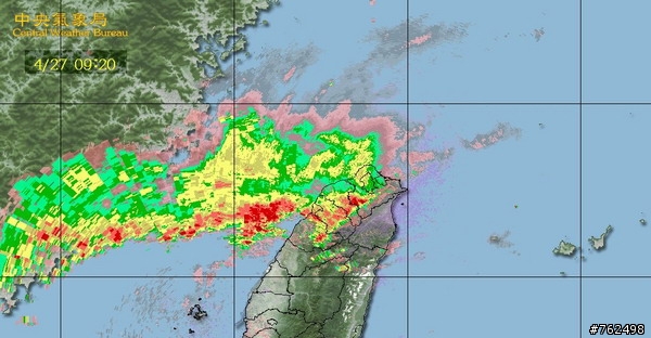 新竹目前下大雷雨嗎？附雷達圖