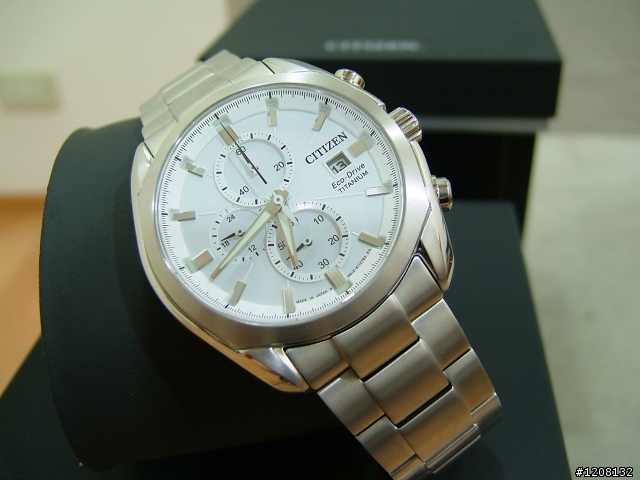 分享：CITIZEN 雪白色 Super Titanium CA0021-53A