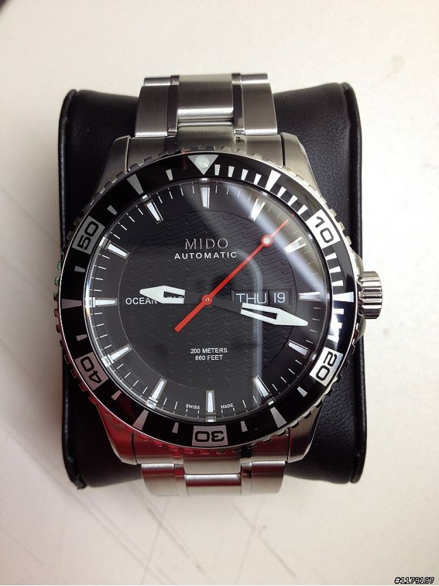 [開箱] MIDO Ocean Star Captain 200米潛水錶-黑/42.5mm