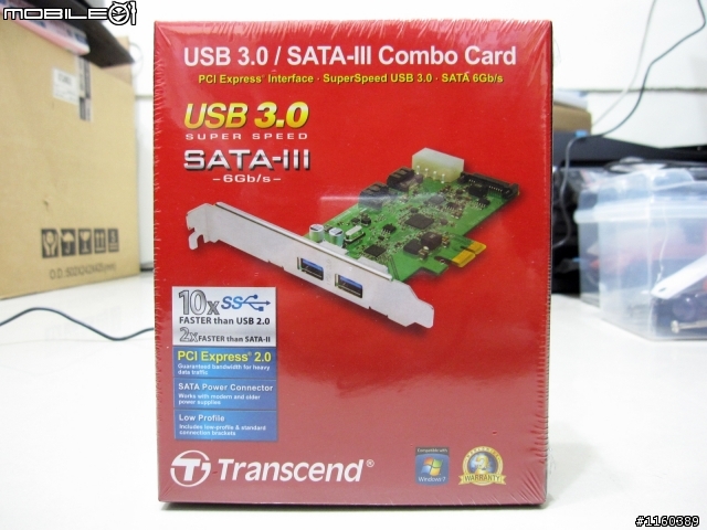 [遲來的開箱]補充SATA3線 + 創見-PDC3 (USB3.0+SATA-III擴充卡) + Intel SSD 520 120GB