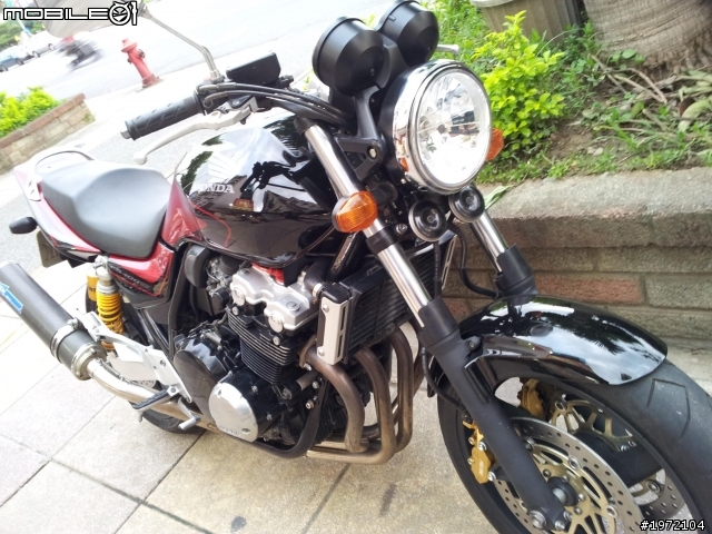 [更新]我的CB400 2010 SP塗裝 DMV把手總成 齒盤 O牌防甩上身!
