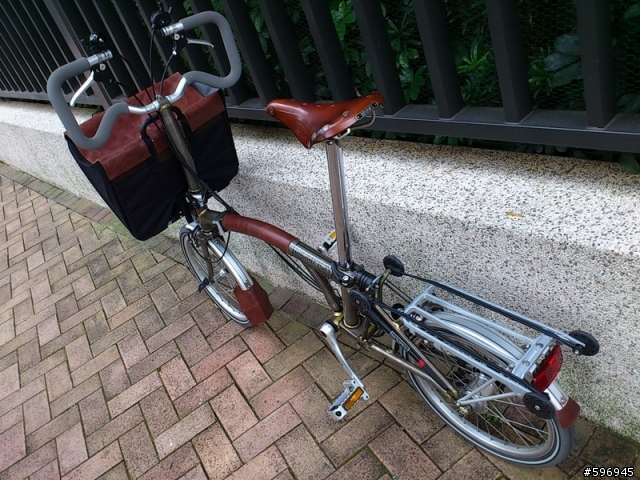 [皮革改裝]BROMPTON真皮車頭袋+謢管套+土除