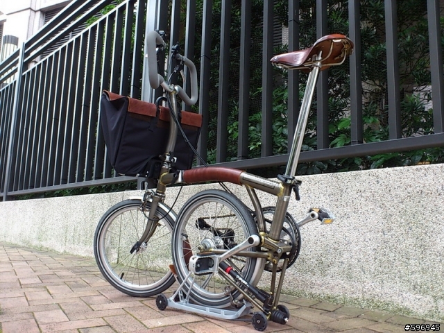 [皮革改裝]BROMPTON真皮車頭袋+謢管套+土除
