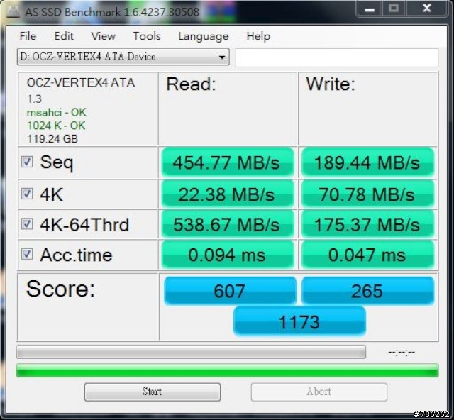 OCZ Vertex 4 128G 開箱簡測