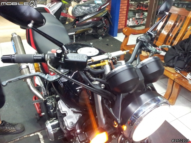 [更新]我的CB400 2010 SP塗裝 DMV把手總成 齒盤 O牌防甩上身!
