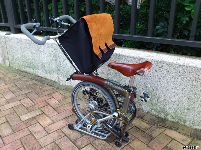 [皮革改裝]BROMPTON真皮車頭袋+謢管套+土除