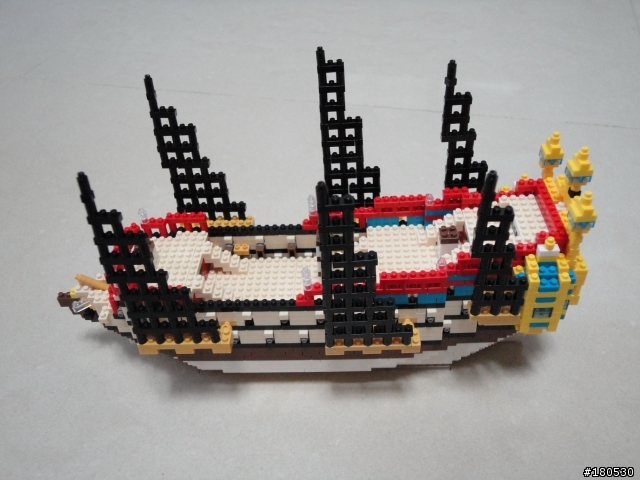 (分享) Nanoblock 獨角獸號 丁丁歷險記