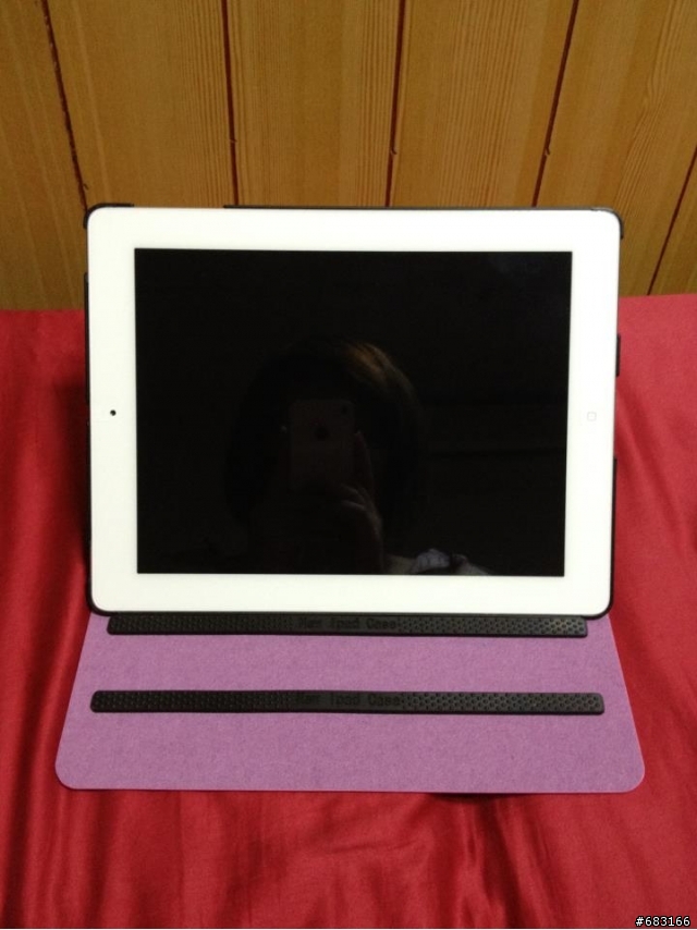 ((●●開箱文))New Ipad 皮套可360度旋轉,可直立跟橫立 + New Ipad Wi-Fi+4G~32G 白色 + 買給小朋友背New Ipad的背包